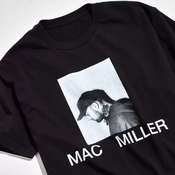 🆕️ Urban Outfitters Mac Miller Portrait Tee in Black - Picture 3 of 7